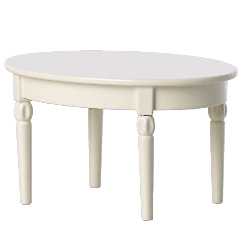 Mesa de comedor blanca metal para ratones Maileg