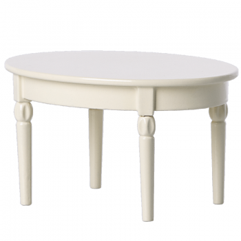 Mesa de comedor blanca metal para ratones Maileg