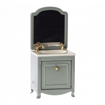 Lavabo con espejo para ratones Maileg menta