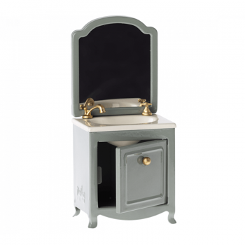 Lavabo con espejo para ratones Maileg color menta