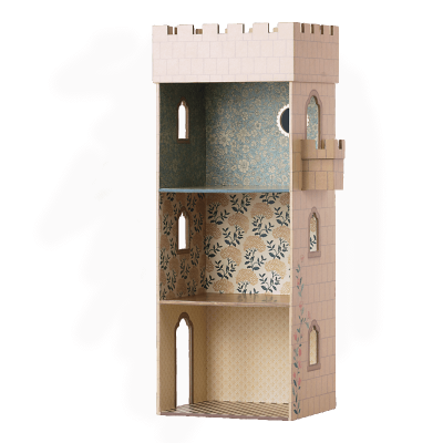 Torre castillo de cartón de gran calidad para ratones Maileg