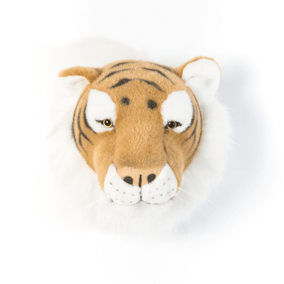 Cabeza de peluche de Tigre de Bengala para decoración infantil Wild and Soft