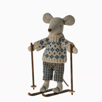 Ratón esquiador papá de maileg