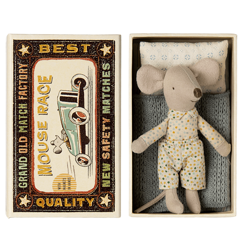 Maileg raton chico en caja de cerillas