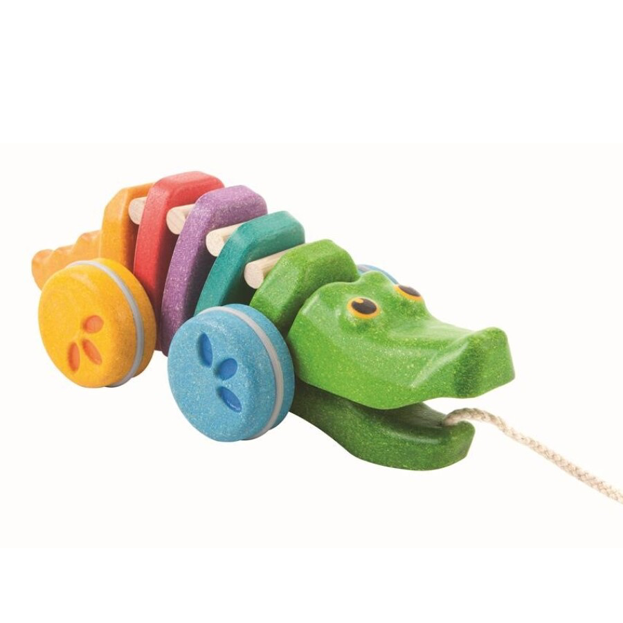 Arrastre cocodrilo Arcoíris Plan Toys