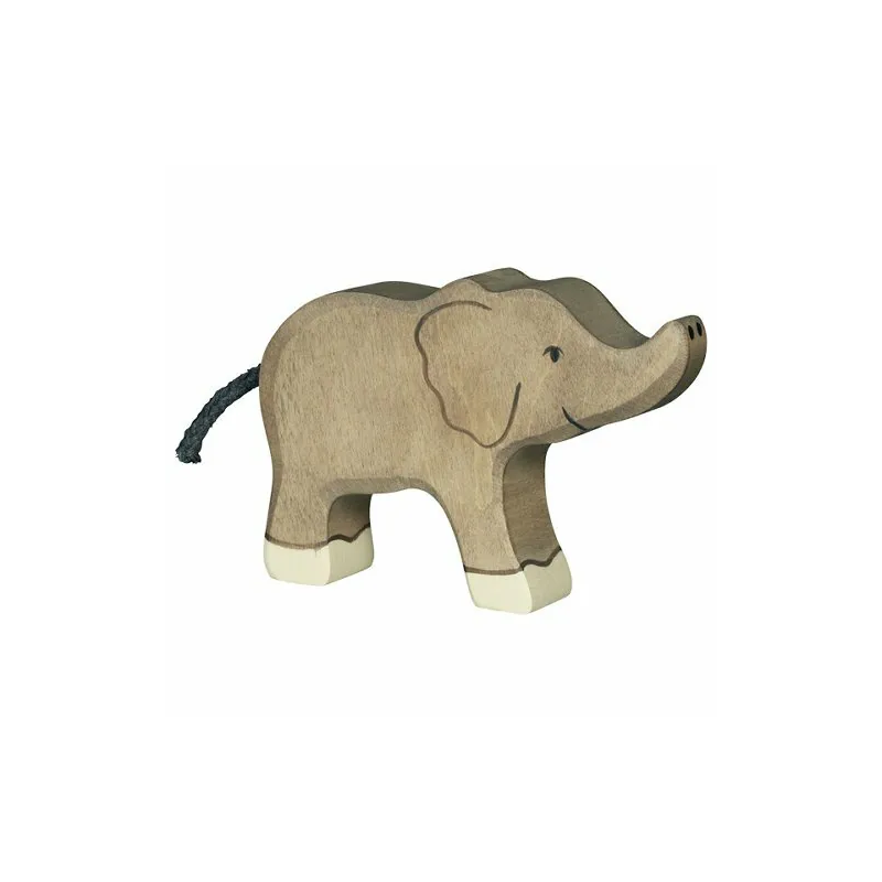 Bebé Elefante de madera Holztiger