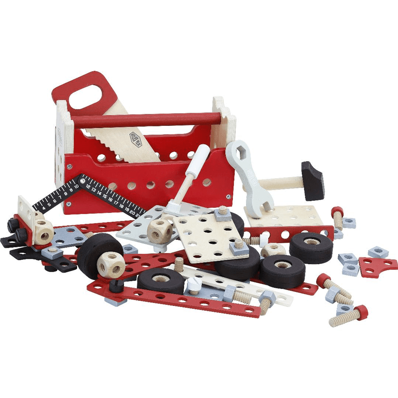Caja herramientas madera juguete mecano Vilac