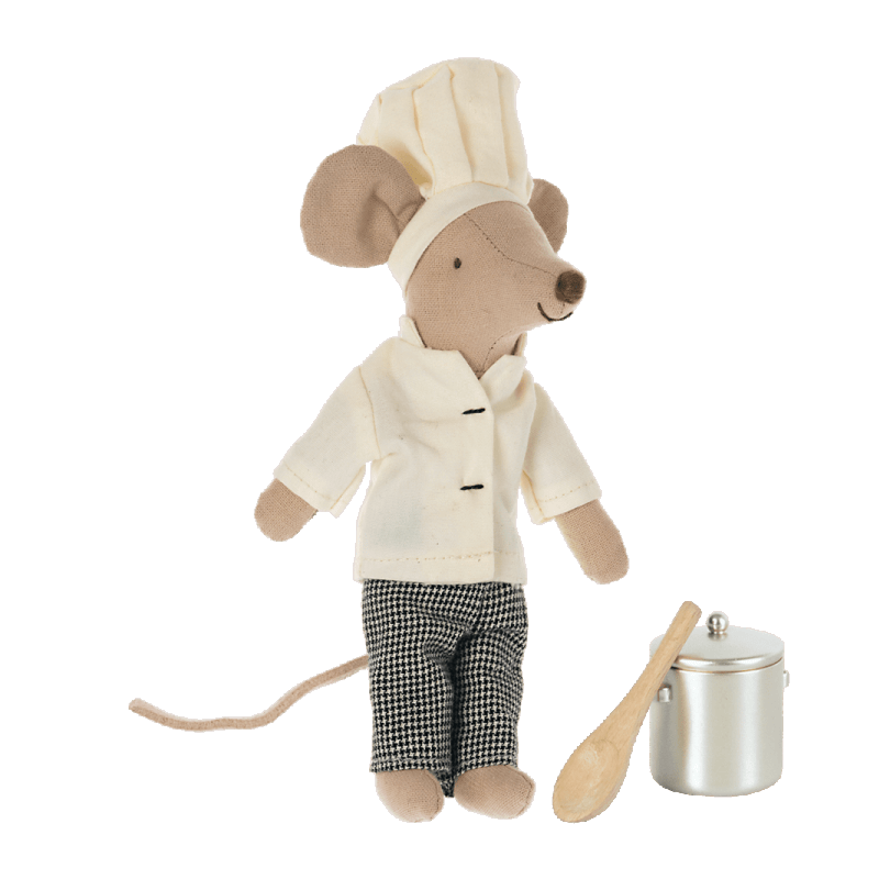 Chef ratón con utensilios Maileg