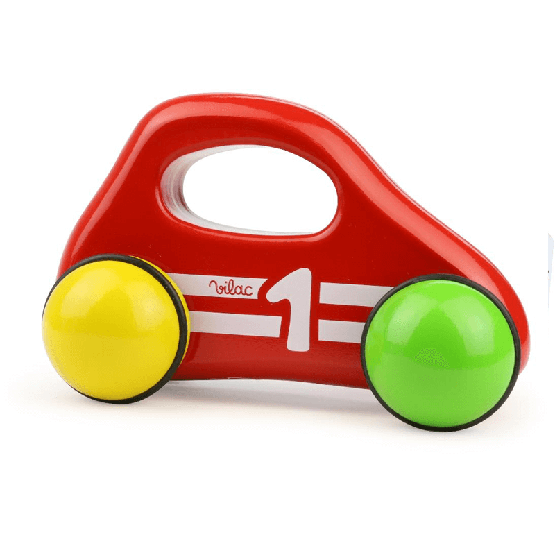Coche de madera rojo juguete Vilac