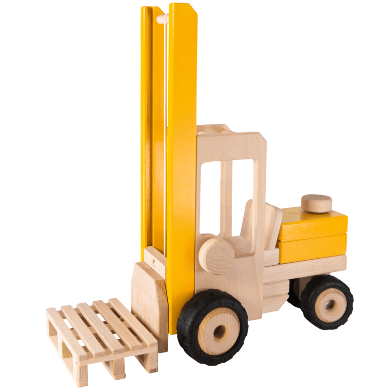 Grúa Elevadora de madera juguete Goki