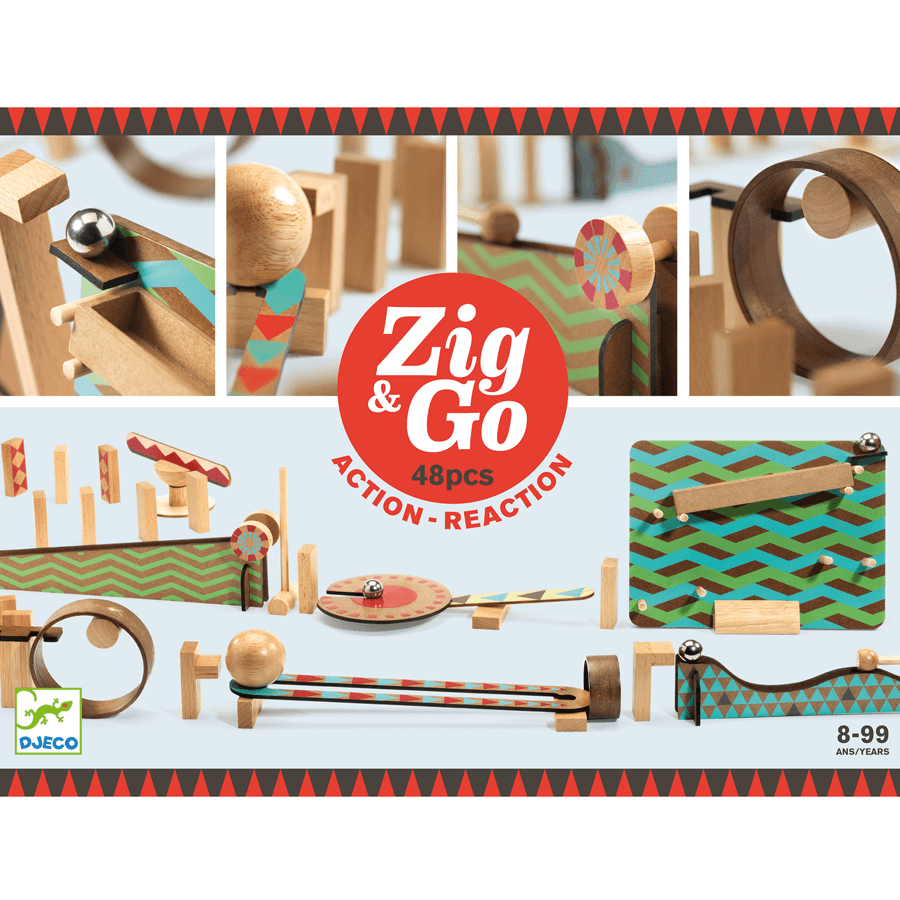 Juego de Construcción Zig and Go Big Boum Wall 48 piezas Djeco