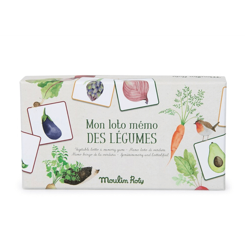 Juego Loto y memoria de las Hortalizas Moulin Roty