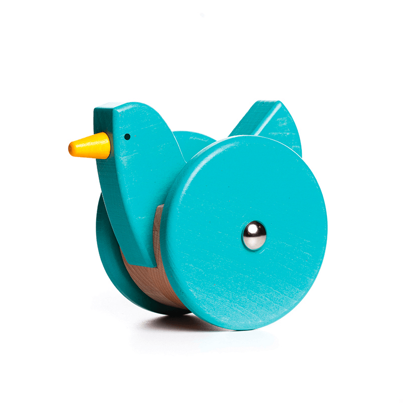 Juguete Tentetieso pájaro azul Wobbling Bajo