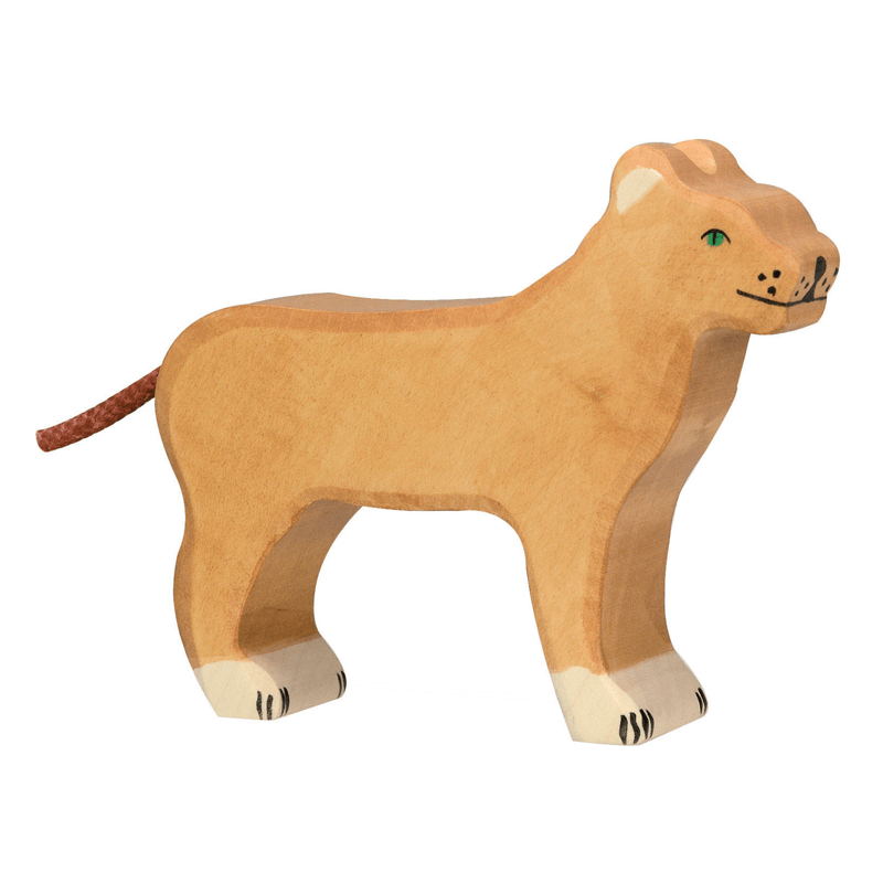 Leona de madera Holztiger
