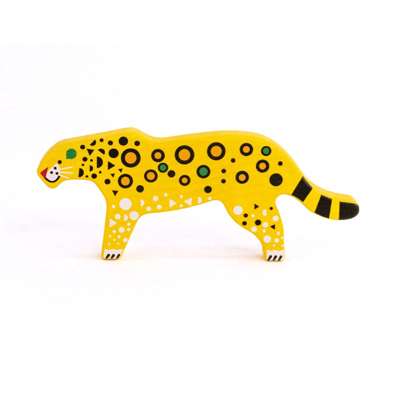 Leopardo de madera juguete Bajo