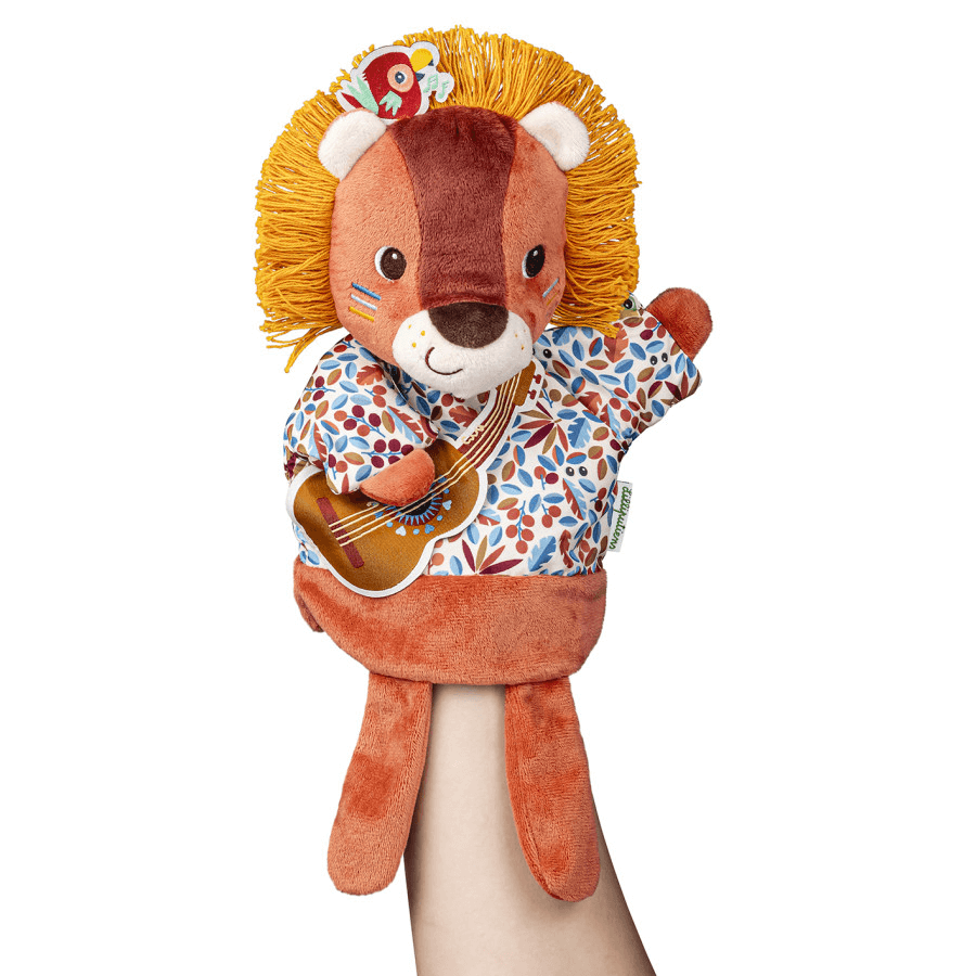 Marioneta de mano león Lilliputiens