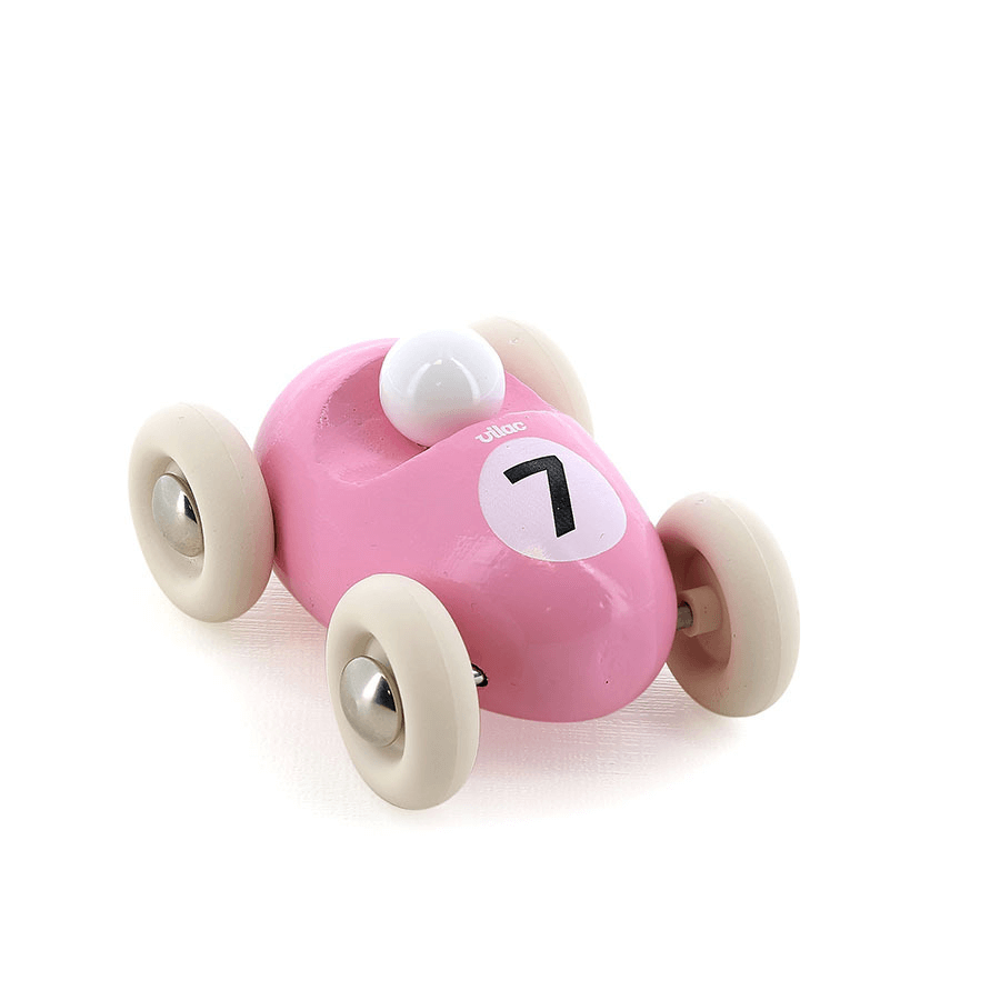 Mini coche rosa Roaster de madera Vilac