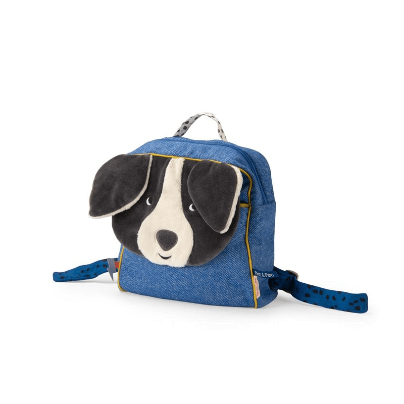 Mochila perro azul Puce & Pilou Moulin Roty