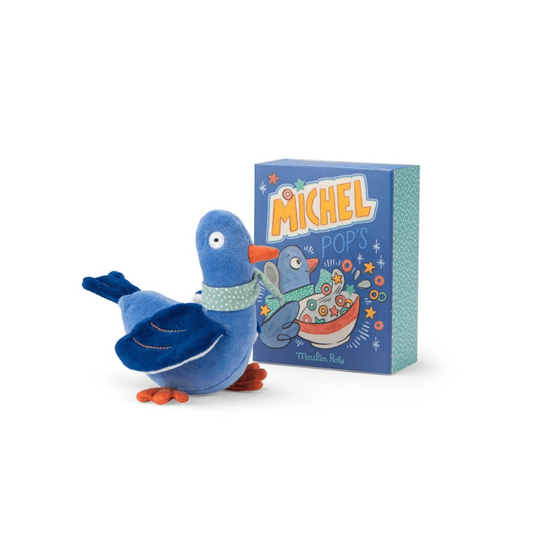 Peluche sonajero palomo Moulin Roty