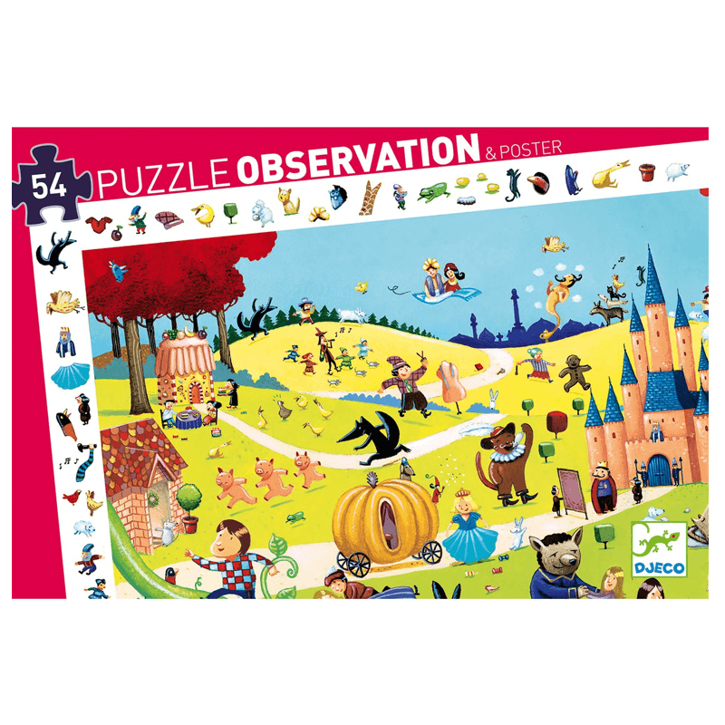 Puzzle Observación Cuentos 54 piezas Djeco