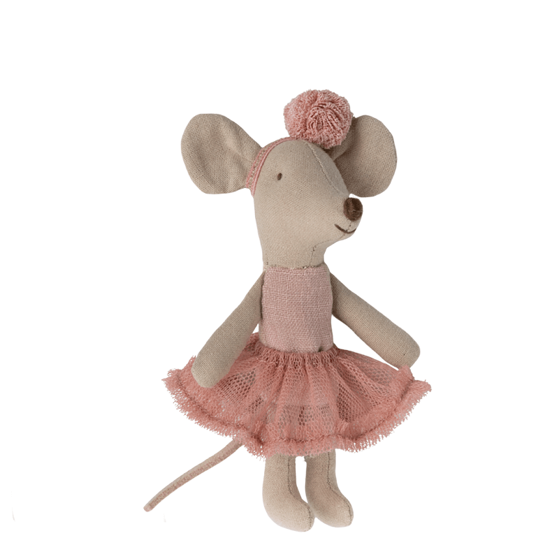 Ratona Bailarina rosa little sister Maileg