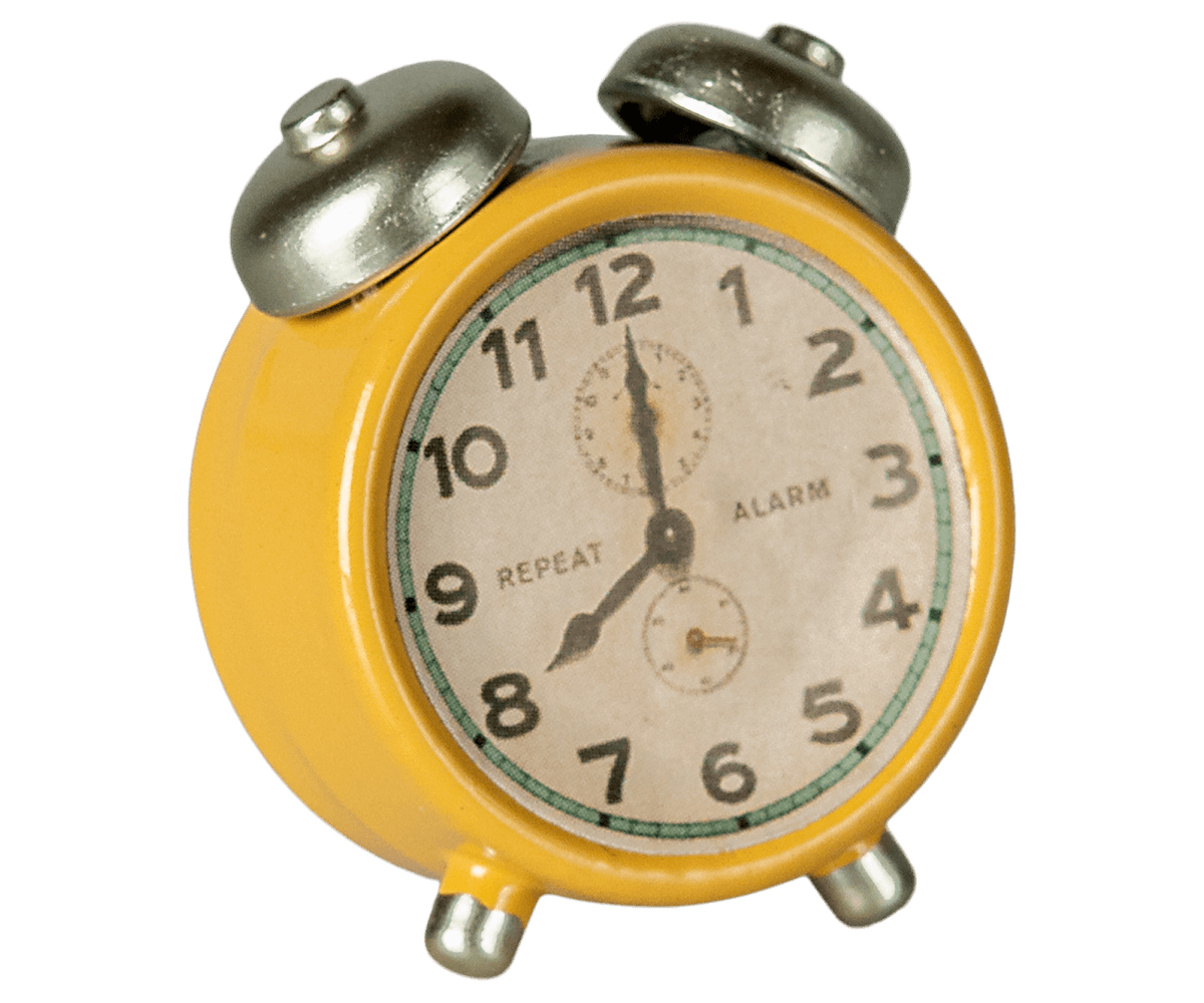 Reloj despertador para Ratones Maileg amarillo