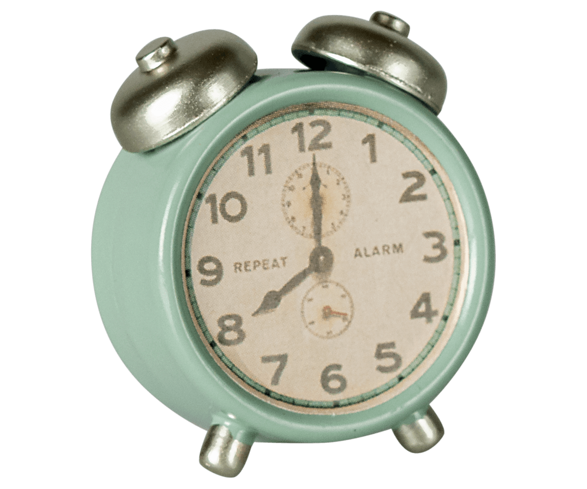 Reloj despertador para Ratones Maileg verde menta
