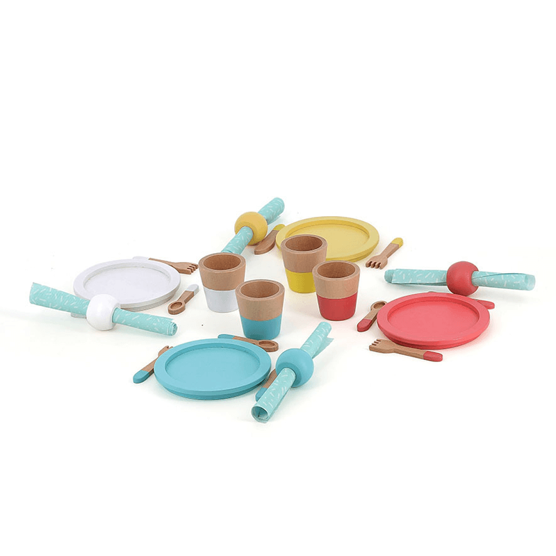 Set de vajilla juguete de madera Vilac