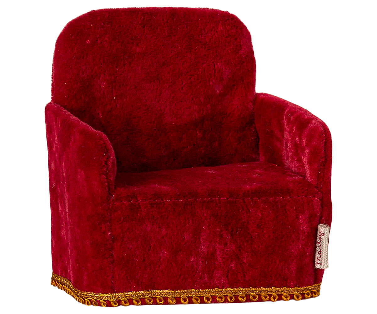 Sillón rojo para ratones Maileg